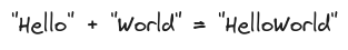 String Concatenation
